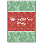 Christmas Holly Wood Print - 20x30 (Personalized)