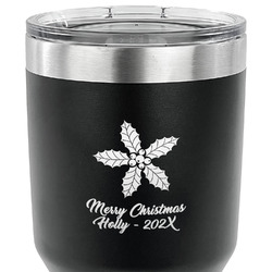 Christmas Holly 30 oz Stainless Steel Tumbler (Personalized)