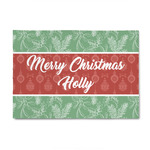 Christmas Holly 4' x 6' Indoor Area Rug (Personalized)