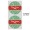 Christmas Holly 5" Multipurpose Round Label - Sheet