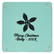 Christmas Holly 9" x 9" Teal Leatherette Snap Up Tray - APPROVAL