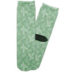 Christmas Holly Adult Crew Socks