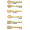 Christmas Holly Bamboo Cooking Utensils Set - Double Sided - APPROVAL