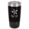 Christmas Holly Black Polar Camel Tumbler - 20oz - Front