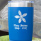 Christmas Holly Blue Polar Camel Tumbler - 20oz - Close Up