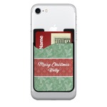 Christmas Holly 2-in-1 Cell Phone Credit Card Holder & Screen Cleaner (Personalized)