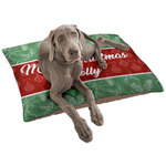 Christmas Holly Dog Bed - Large w/ Name or Text