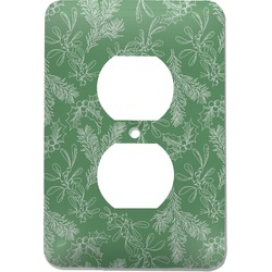 Christmas Holly Electric Outlet Plate