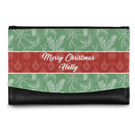 Christmas Holly Genuine Leather Women's Wallet - Small (Personalized)