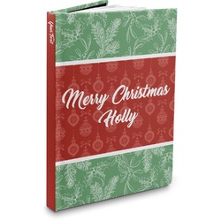 Christmas Holly Hardbound Journal - 5.75" x 8" (Personalized)