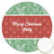 Christmas Holly Icing Circle - Large - Front