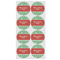 Christmas Holly Icing Circle - Medium - Set of 8