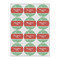 Christmas Holly Icing Circle - Small - Set of 12