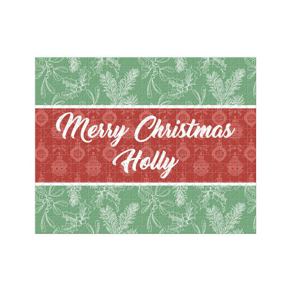 Custom Christmas Holly 500 pc Jigsaw Puzzle (Personalized)