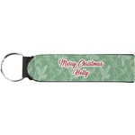 Christmas Holly Neoprene Keychain Fob (Personalized)