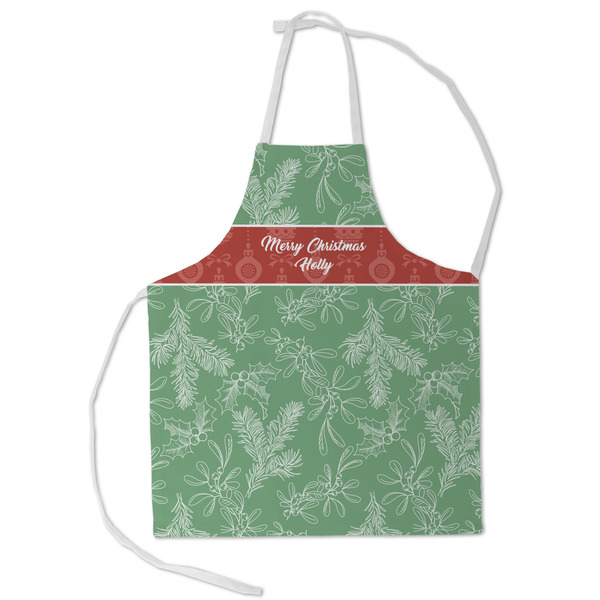 Custom Christmas Holly Kid's Apron - Small (Personalized)