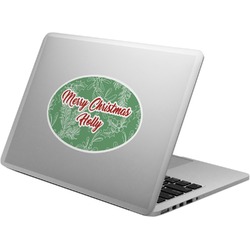 Christmas Holly Laptop Decal (Personalized)