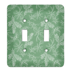 Christmas Holly Light Switch Cover (2 Toggle Plate)