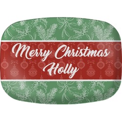 Christmas Holly Melamine Platter (Personalized)