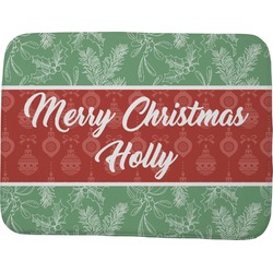 Christmas Holly Memory Foam Bath Mat - 48"x36" (Personalized)
