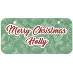 Christmas Holly Mini/Bicycle License Plate (2 Holes) (Personalized)