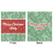 Christmas Holly Minky Blanket - 50"x60" - Double Sided - Front & Back