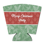 Christmas Holly Party Cup Sleeve - with Bottom (Personalized)