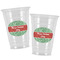 Christmas Holly Party Cups - 16oz - Alt View