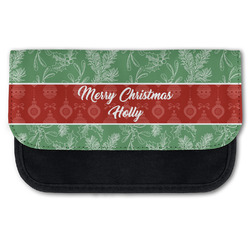 Christmas Holly Canvas Pencil Case w/ Name or Text