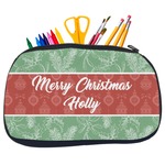 Christmas Holly Neoprene Pencil Case - Medium w/ Name or Text