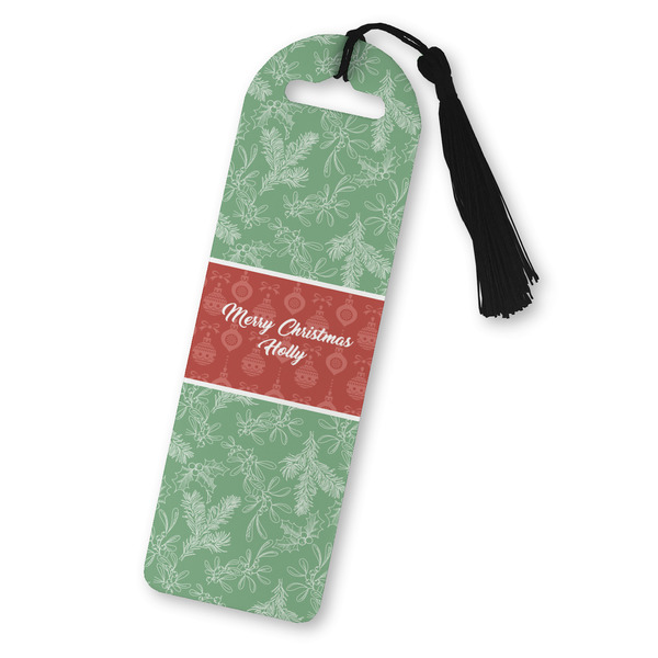 Custom Christmas Holly Plastic Bookmark (Personalized)