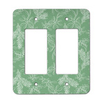 Christmas Holly Rocker Style Light Switch Cover - Two Switch