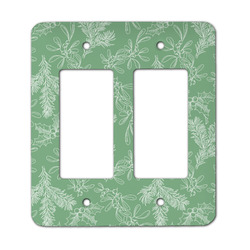 Christmas Holly Rocker Style Light Switch Cover - Two Switch