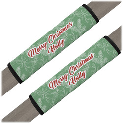 Christmas Holly Seat Belt Covers (Set of 2) (Personalized)