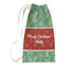 Christmas Holly Small Laundry Bag - Front View