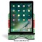 Christmas Holly Stylized Tablet Stand - Front with ipad