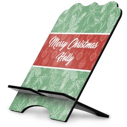 Christmas Holly Stylized Tablet Stand (Personalized)