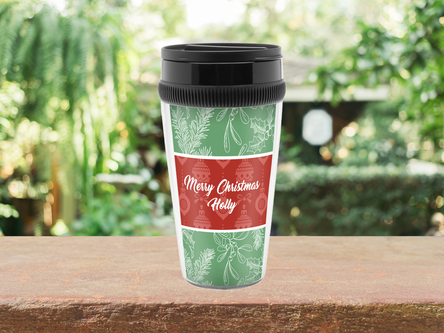 Custom Christmas Holly RTIC Tumbler - 30 oz (Personalized)