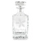 Christmas Holly Whiskey Decanter - 26oz Square - FRONT