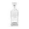 Christmas Holly Whiskey Decanter - 30oz Square - FRONT