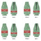 Christmas Holly Zipper Bottle Cooler - Set of 4 - APPROVAL