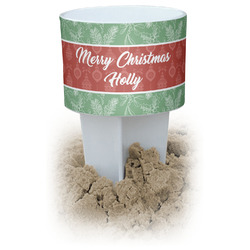 Christmas Holly Beach Spiker Drink Holder (Personalized)