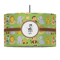 Safari 12" Drum Pendant Lamp - Fabric (Personalized)