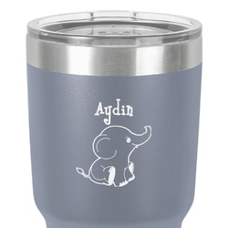 Safari 30 oz Stainless Steel Tumbler - Grey - Double-Sided (Personalized)