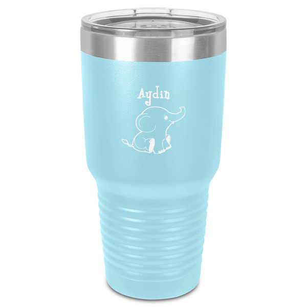 Custom Safari 30 oz Stainless Steel Tumbler - Teal - Single-Sided (Personalized)