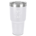 Safari 30 oz Stainless Steel Tumbler - White - Single-Sided (Personalized)