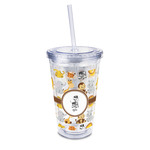 Safari 16oz Double Wall Acrylic Tumbler with Lid & Straw - Full Print (Personalized)