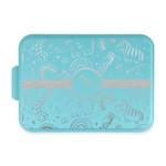 Safari Aluminum Baking Pan with Teal Lid (Personalized)