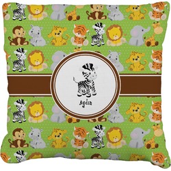 Safari Faux-Linen Throw Pillow 16" (Personalized)