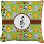 Safari Faux-Linen Throw Pillow 18" (Personalized)